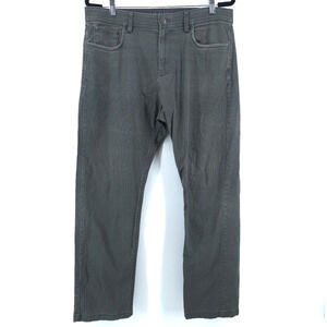 Calvin Klein Men 34X29 Gray Pull On Elastic Waist Stretchy Denim Straight Jean